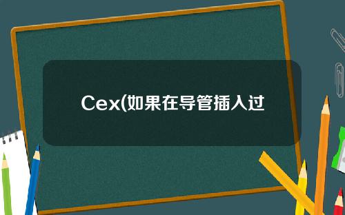 Cex(如果在导管插入过程中袖带包得太紧)