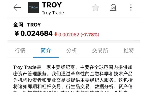 TROY项目割韭菜内幕大曝光，投资者们需警惕